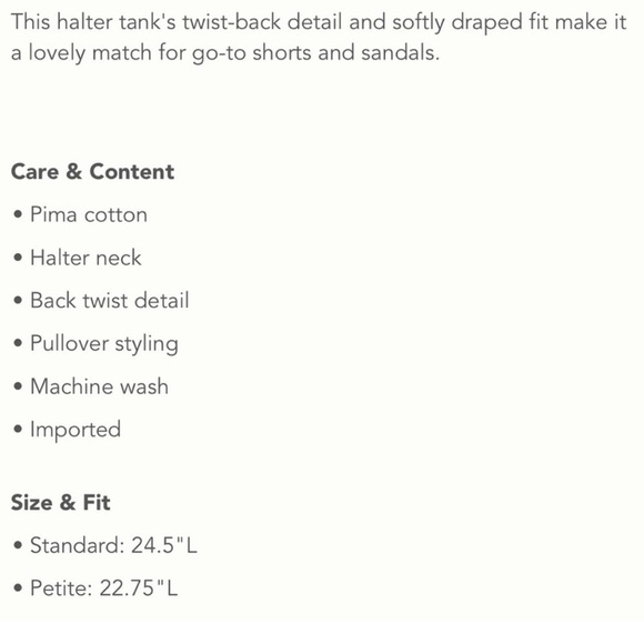 ANTHROPOLOGIE Twist Halter Tank Orange  Womans Pima cotton Size XSmall - Picture 5 of 10